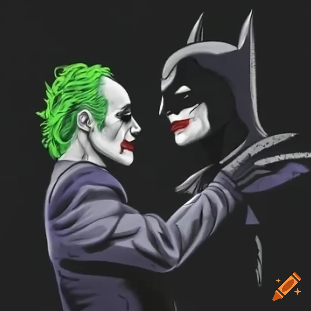 Wallpaper #LGh4HpMBSpphPi3-ZCmG60 Batman and Joker in an Intense Fight