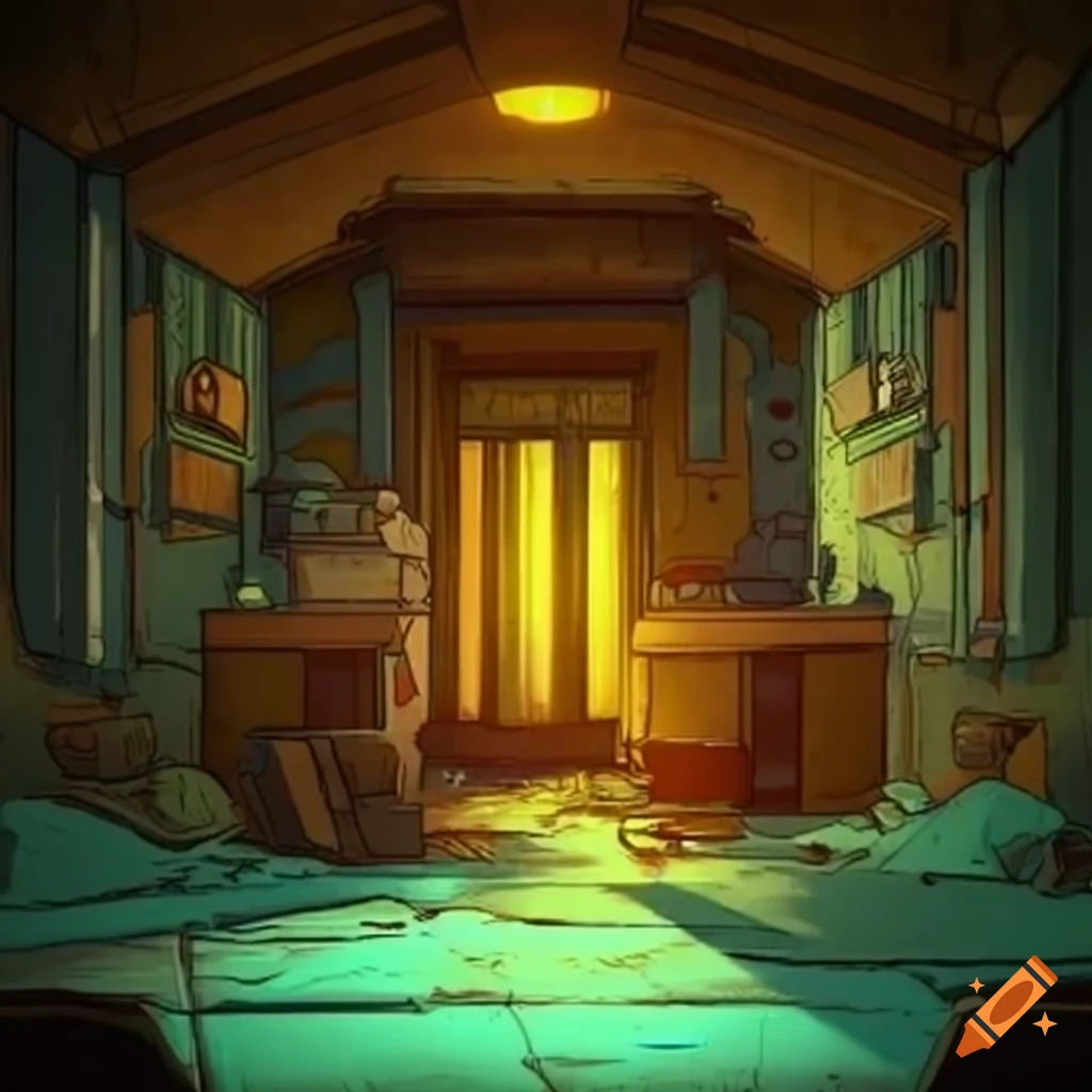 Wallpaper #oJl_P5MBUcASHT6nQswf368 Sunlight Streaming into a Post Apocalyptic Room on Craiyon