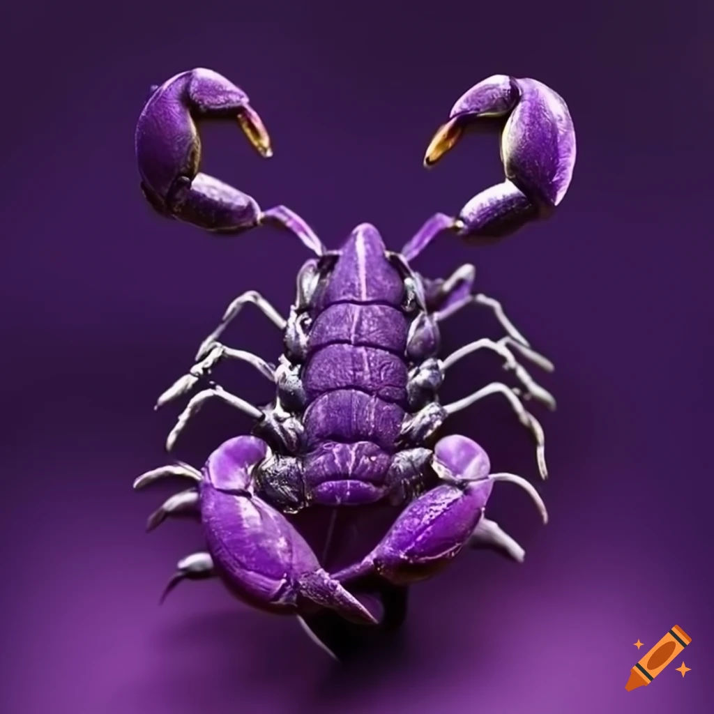 Wallpaper #YPQzOZMBKFX8bn3rnnbQ90 Chinese Style Purple Scorpion Illustration on Craiyon