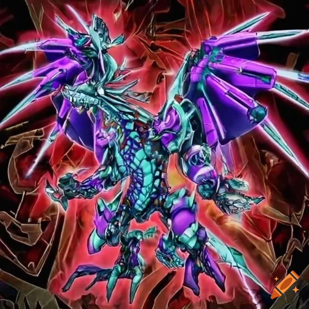 Wallpaper #w2h0G5MBSpphPi3-2R9s512 Cybernetic Dragon with Dual Colored Wings on Craiyon