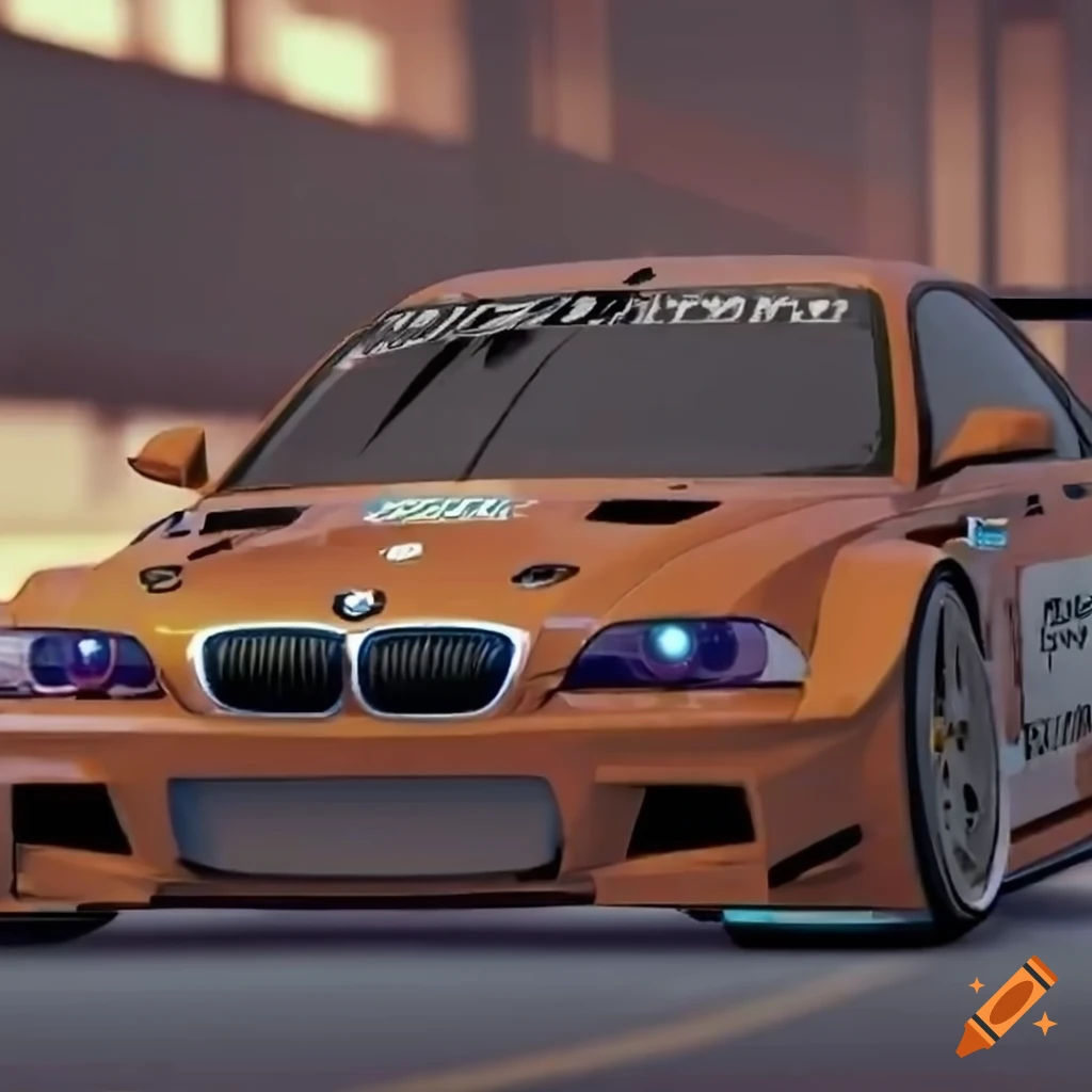 Wallpaper #aGi2IJMBSpphPi3-dS4L27 BMW M3 GTR with Nfs Most Wanted Livery on Craiyon