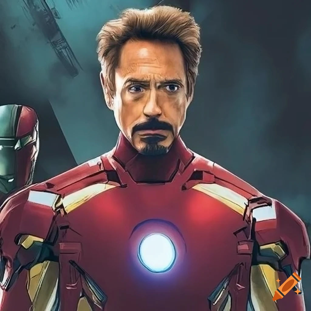 Wallpaper #N6WdOJMBVBiSkHCaNI6L9 Movie Poster Featuring Iron Man Tony Stark on Craiyon