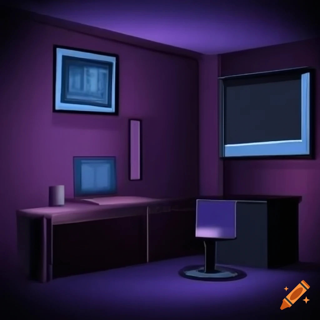 Wallpaper #MWcjC5MBSpphPi3-X9jd5 Animated Small Room with Computer on Craiyon