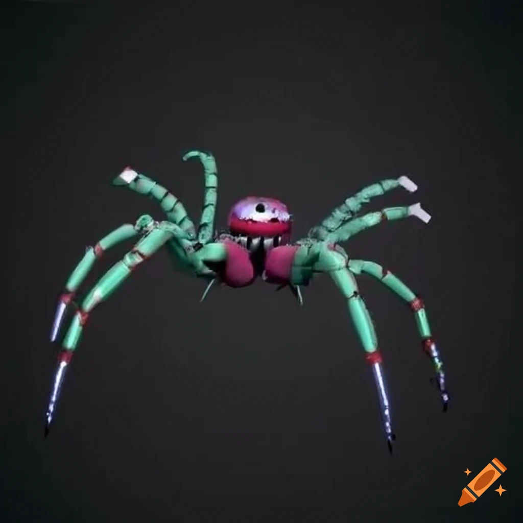 Wallpaper #-mhaFJMBSpphPi3-rAPx332 Fun Carnival Spider Animatronic Character on Craiyon