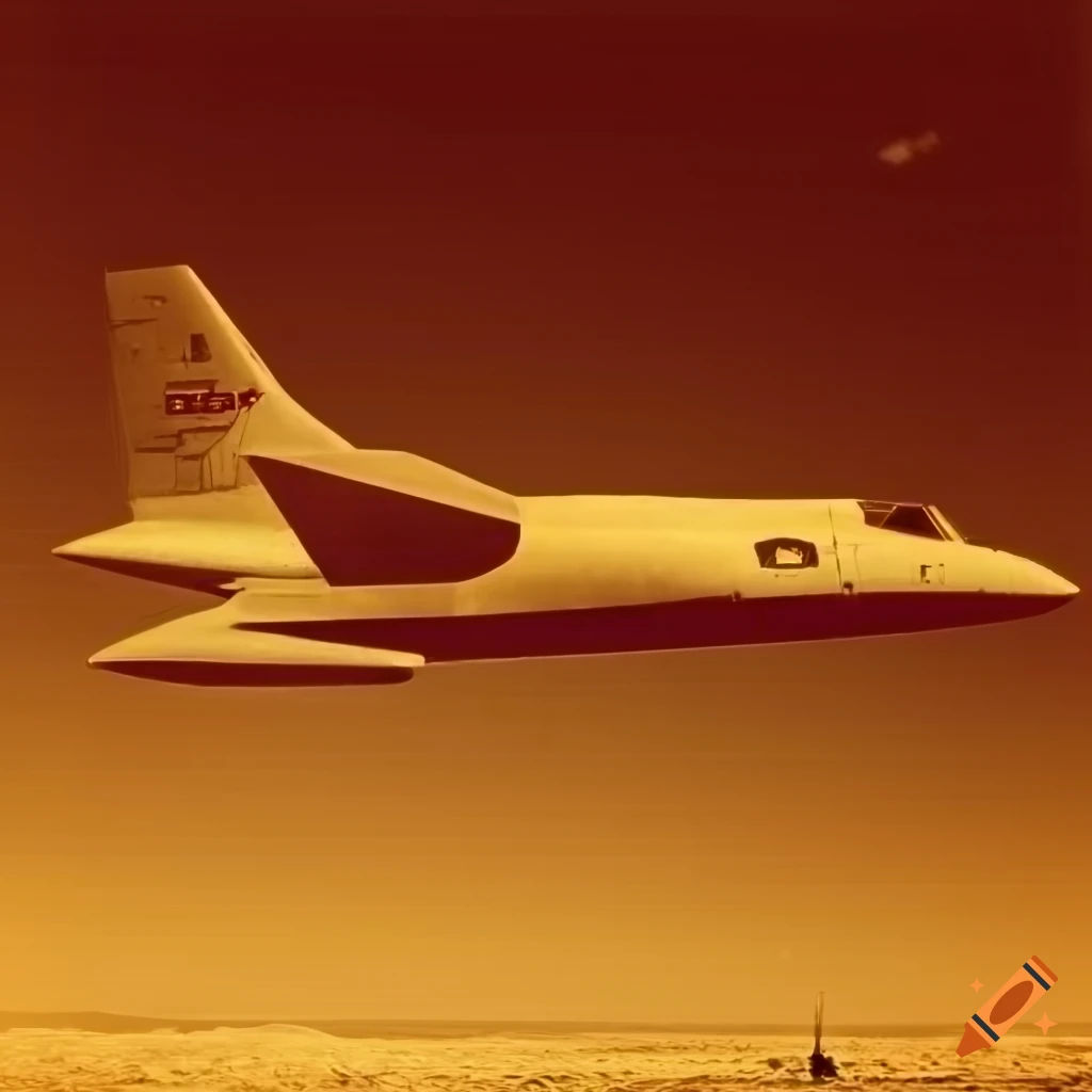 Wallpaper #h2jeIZMBSpphPi3-BDEJ171 Parked Smooth Sci Fi Desert Jetplane in Sepia on Craiyon
