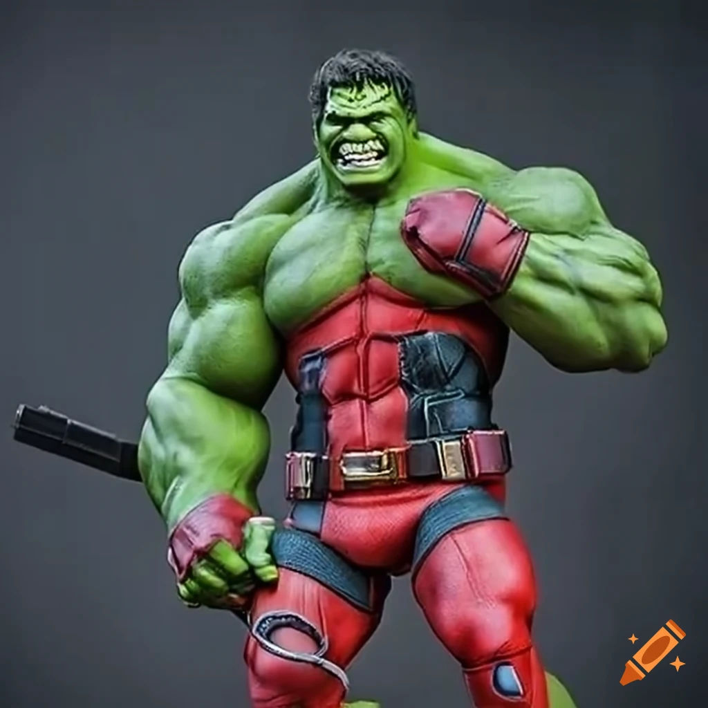 Wallpaper #kWfN65IBSpphPi3-RE5o335 Fusion of Hulk and Deadpool Characters on Craiyon