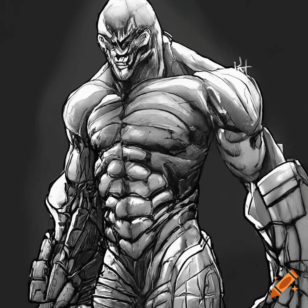 Wallpaper #z2dK-5IBSpphPi3-fJPS183 Black and White Drawing in Todd Mcfarlanes Style on Craiyon