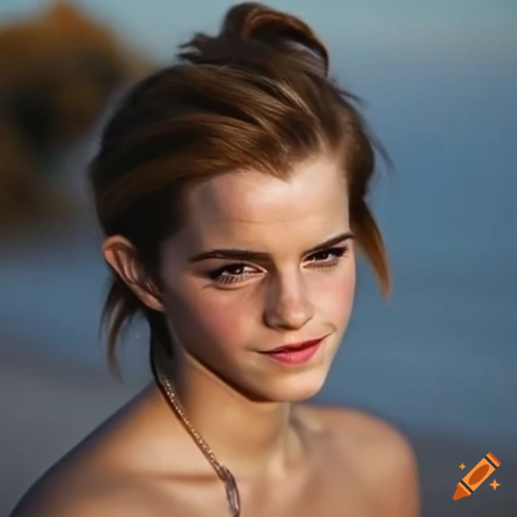 Wallpaper #9mcXC5MBSpphPi3-o9cX289 Emma Watson Enjoying the Beach