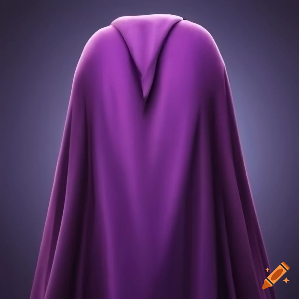 Wallpaper #YLixjJIBJvJKYCmEldMr31 Purple Cloak View from Behind on Craiyon