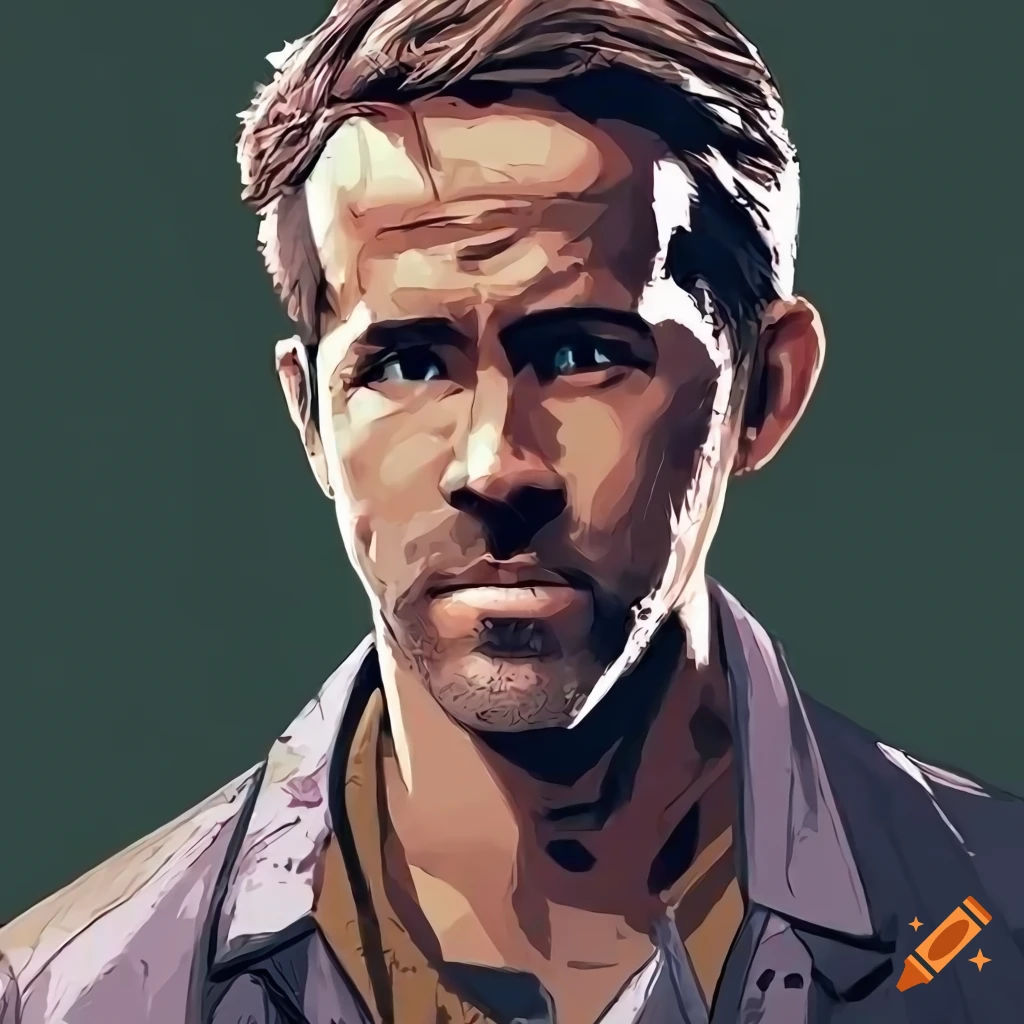 Wallpaper #DZ27ZJcBkAG5jTCH-LFh183 Digital Art of Ryan Reynolds as a Zombie