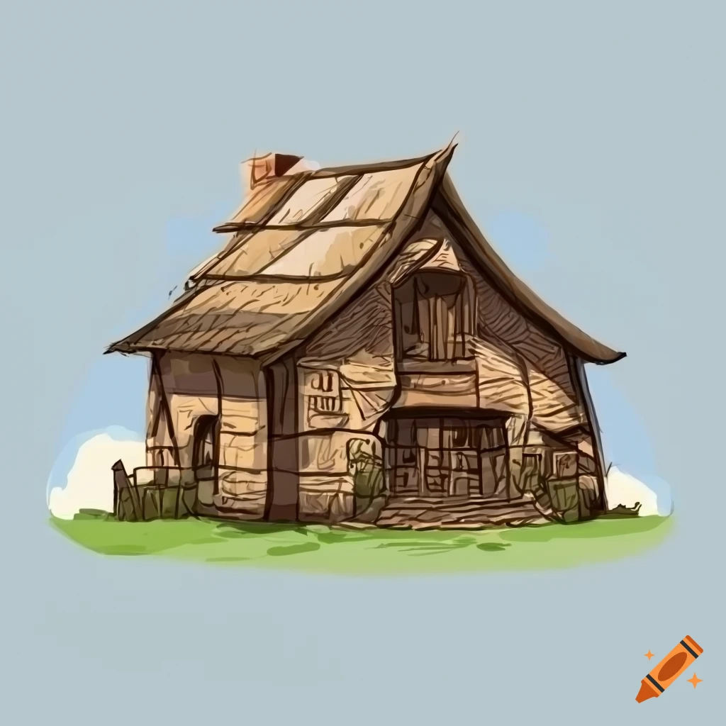 Wallpaper #FWcrDpMBSpphPi3-Remc135 Concept Art of a Small Medieval Farm House on Craiyon