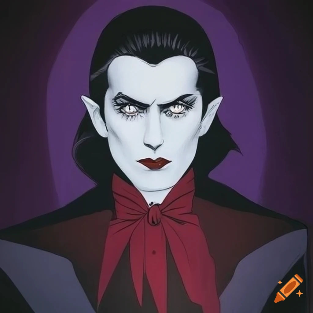 Wallpaper #UEBvMJMBJhL2WPbav8H-85 Patrick Nagel Inspired Artwork of Dracula on Craiyon