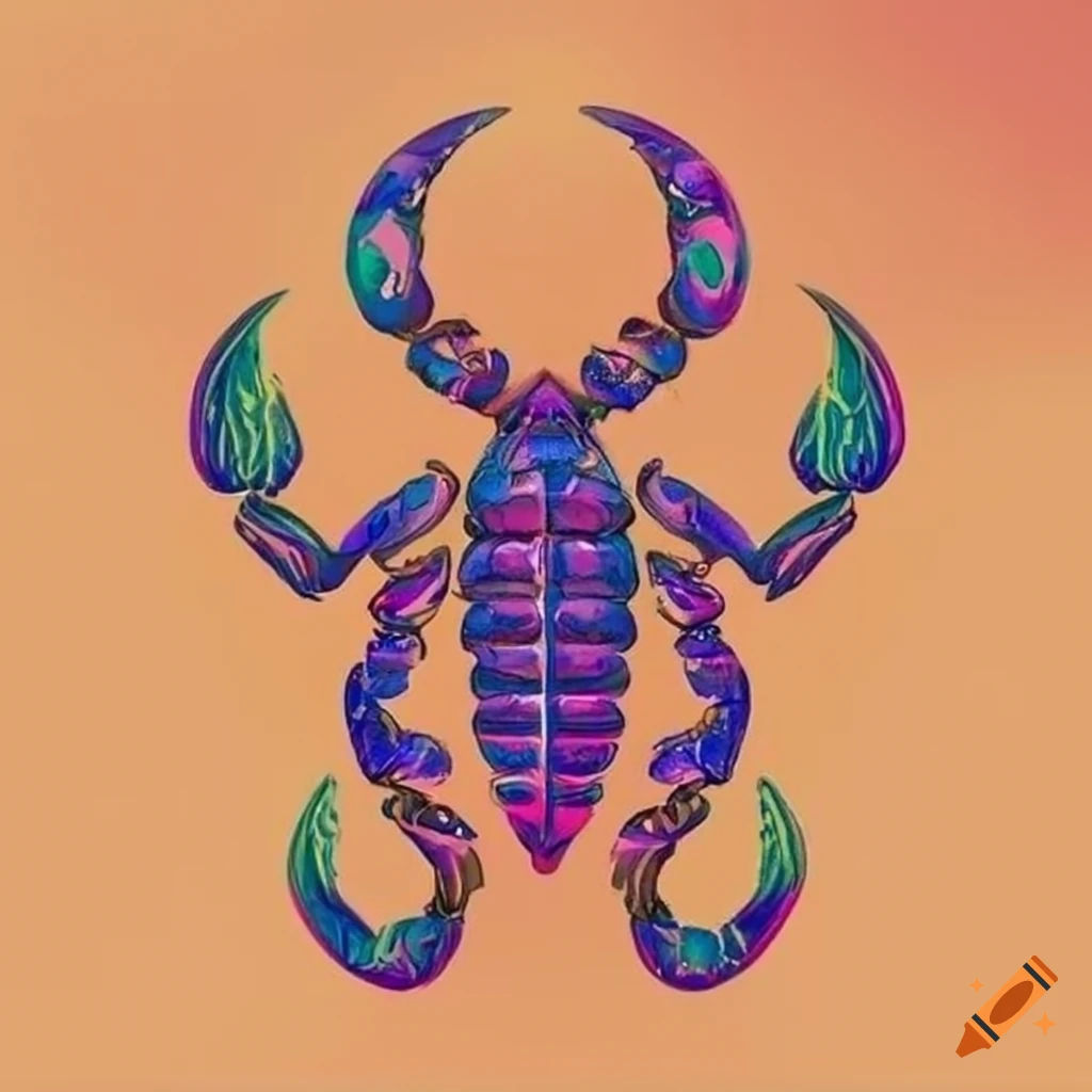 Wallpaper #YPQzOZMBKFX8bn3rnnbQ125 Colorful Logo of a Scorpion Goddess