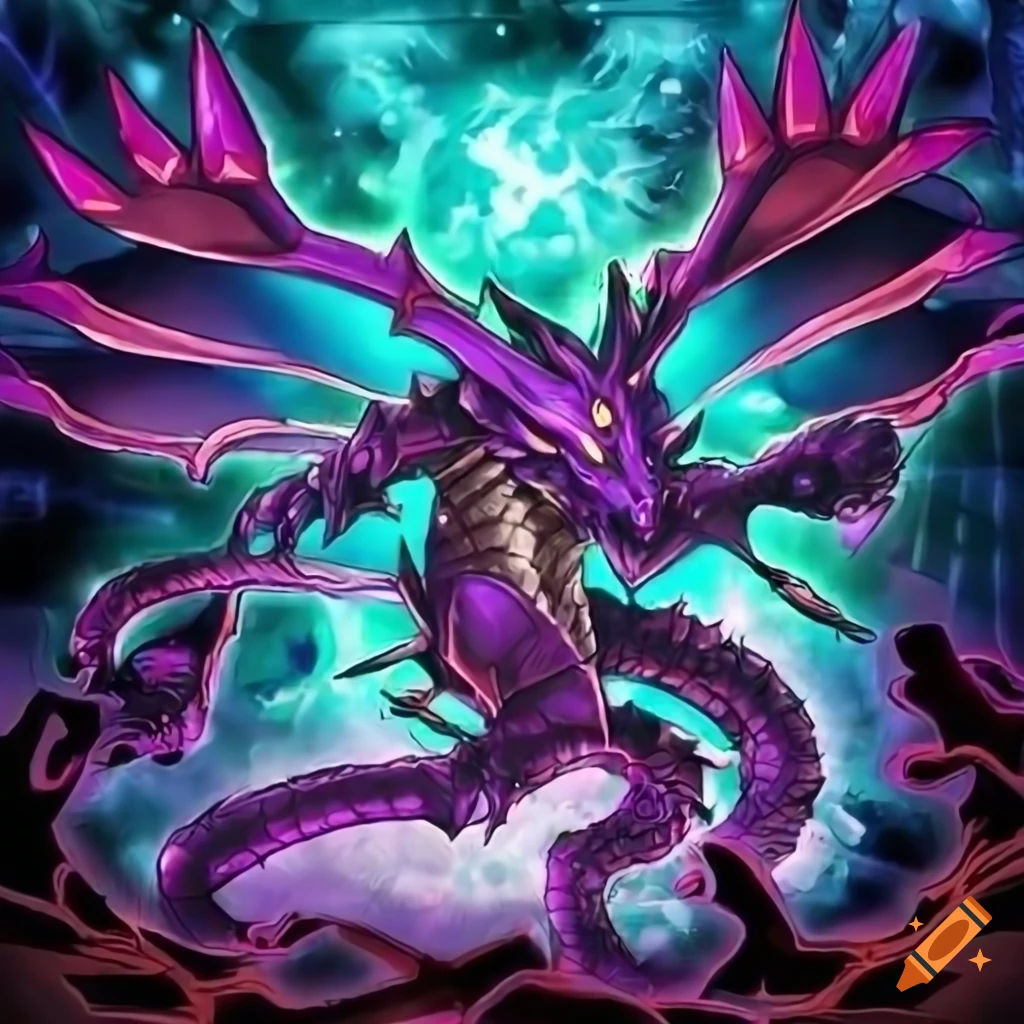 Wallpaper #MWff55IBSpphPi3-fDqn285 Yu Gi Oh Card Art of the Four Elements Dragon on Craiyon