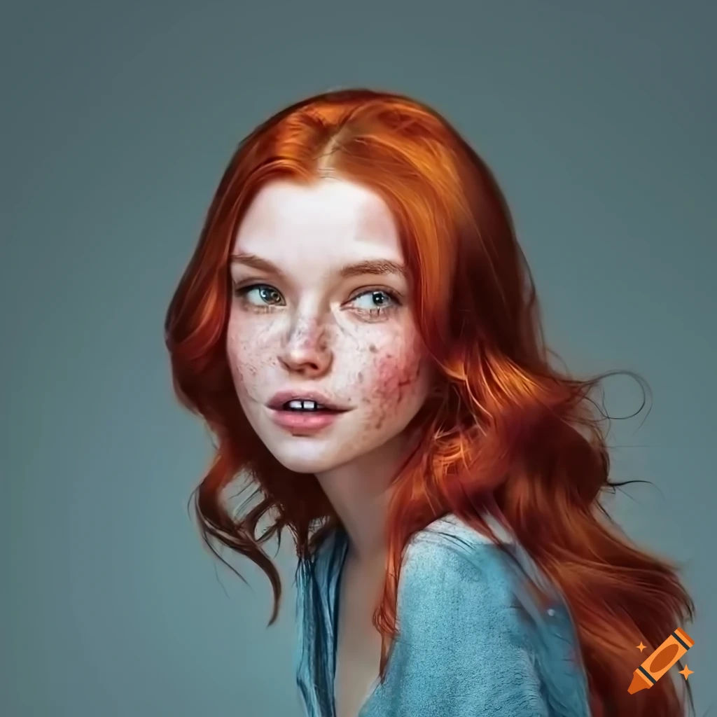 Wallpaper #zWco_ZIBSpphPi3-xppn202 High Resolution Portrait of a Beautiful Redhead Woman