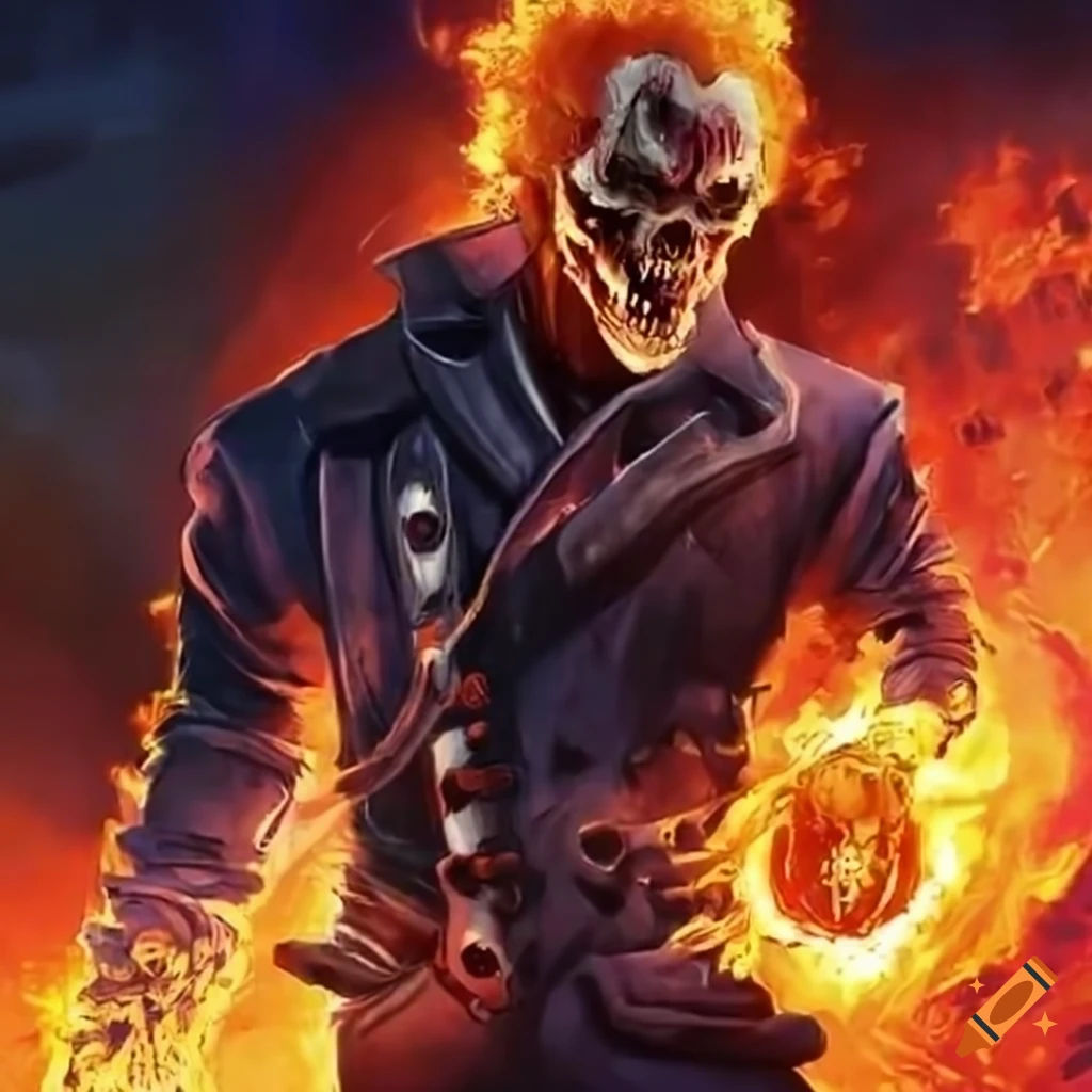 Wallpaper #-fQcOpMBKFX8bn3rG3dX167 Image of a Ghost Rider Character