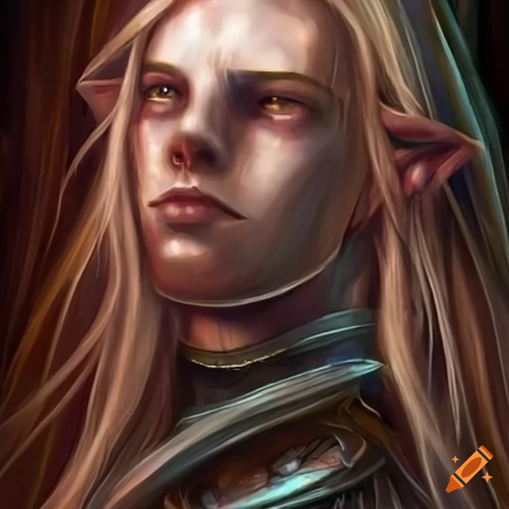 Wallpaper #FljiM5MBzN9vxX34CjrH287 Character Art of a High Fantasy Elf Male