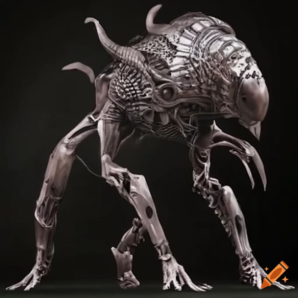 Wallpaper #6WgjJJMBSpphPi3-6Te2122 Sci Fi Creature Inspired by a Giant Isopod on Craiyon