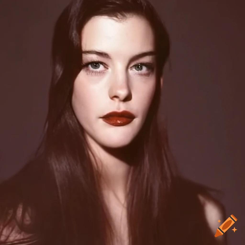 Wallpaper #WmfG65IBSpphPi3-W05G384 Liv Tyler with Thin Eyebrows in the 1990s