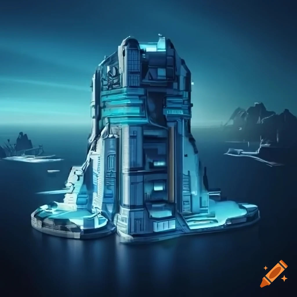 Wallpaper #95lDP5MBUcASHT6nWssT88 Futuristic Sci Fi Building on Craiyon