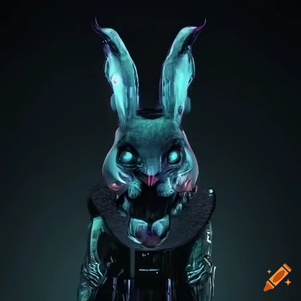 Wallpaper #qa3MMZMBKf019FdaUxGB27 Cyberpunk Rabbit Illustration on Craiyon