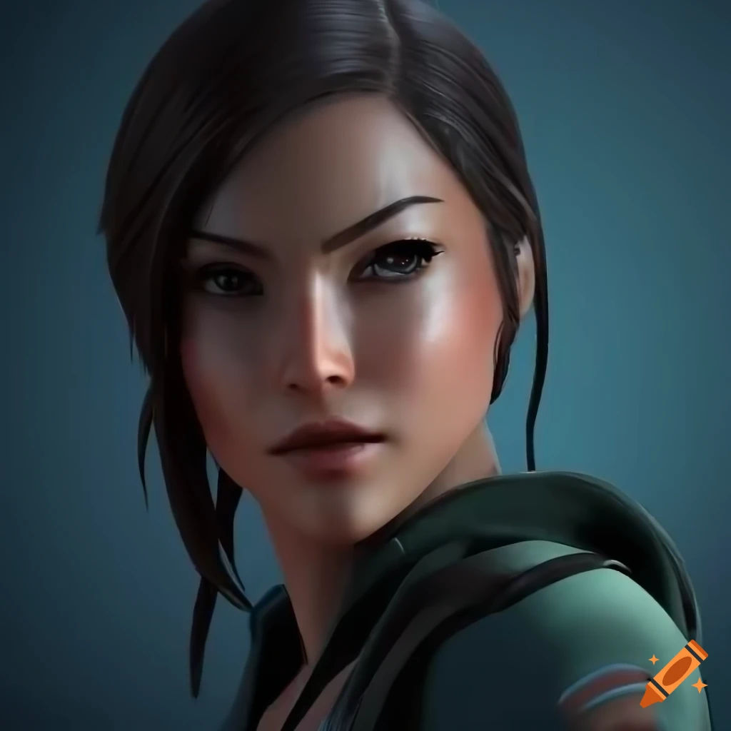 Wallpaper #QmixGpMBSpphPi3-OR25221 Stunning 3D Digital Art of Lara Croft in a Cinematic Setting on Craiyon
