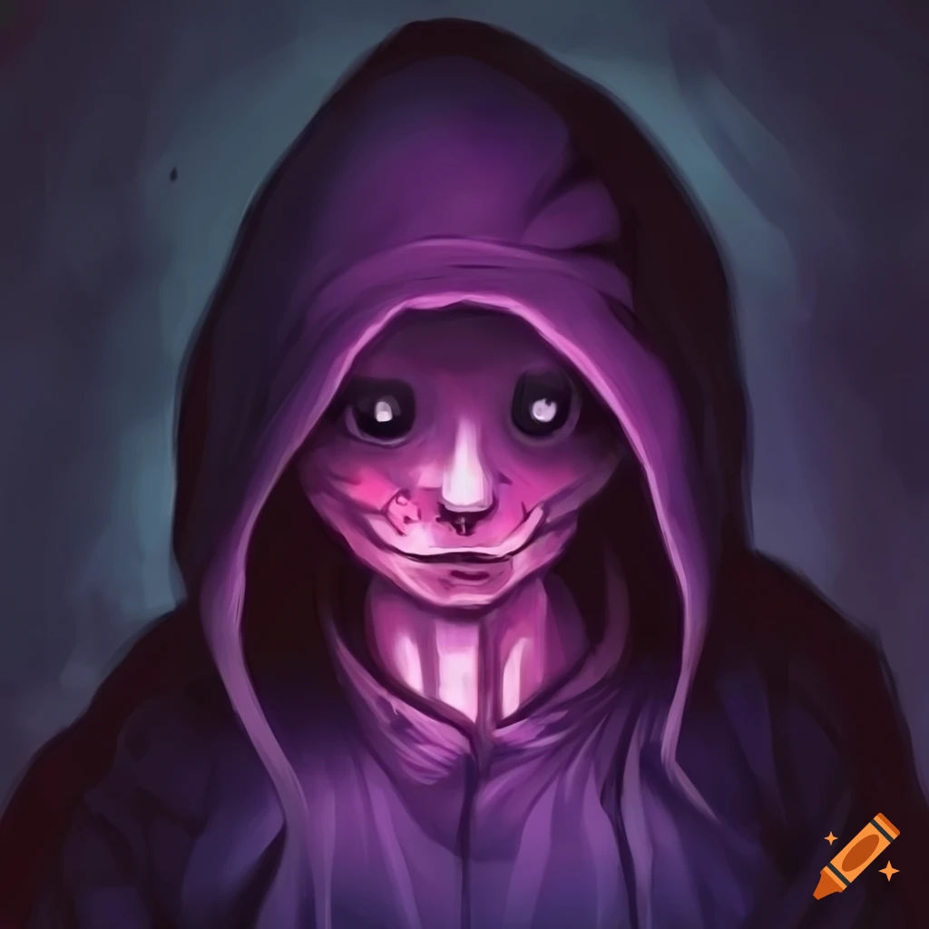 Wallpaper #StV9NpMBY0Iw2JDGdJE0248 Image of a Hooded Figure with Intense Gaze on Craiyon