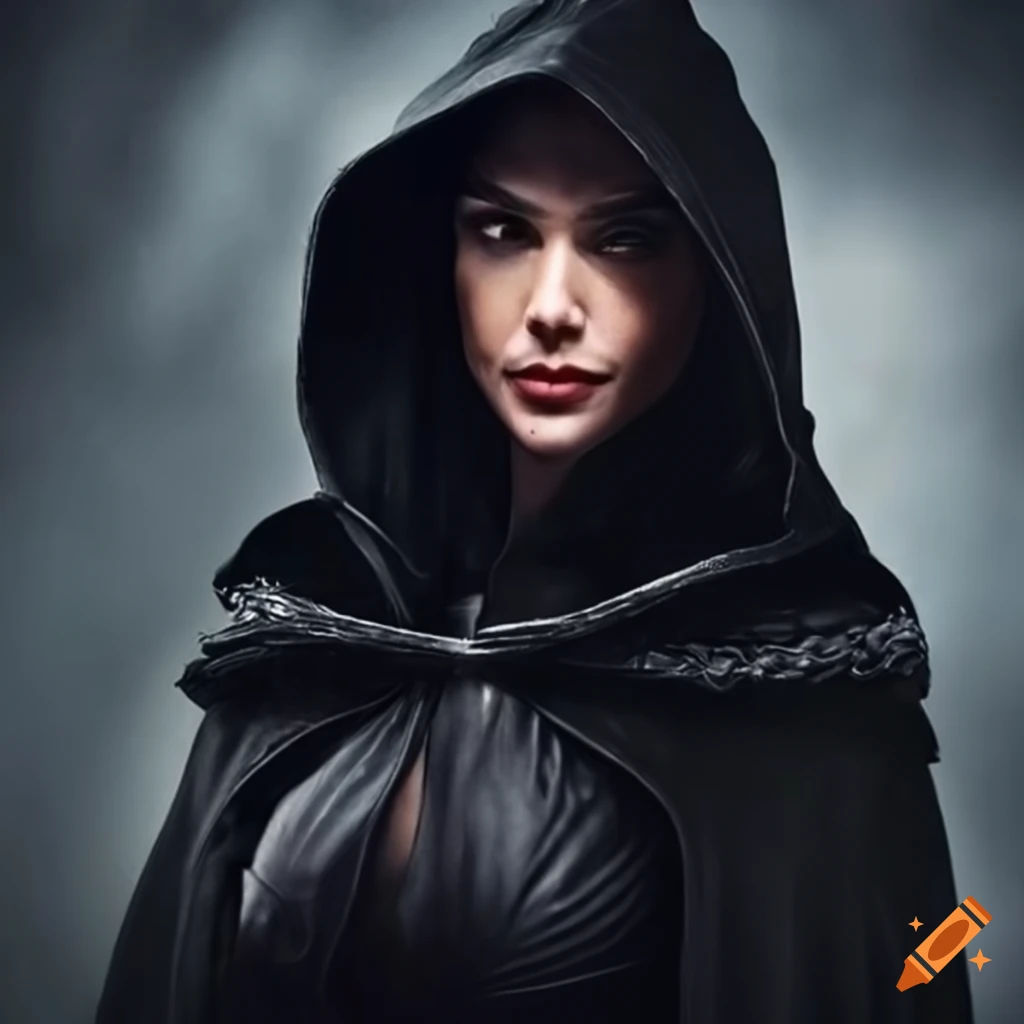 Wallpaper #ABqmUZMB1yWOL4qg0IJH221 Gal Gadot in Black Hood Costume on Craiyon