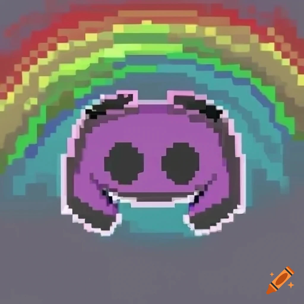 Wallpaper #YGixGZMBSpphPi3-7Bg250 8 Bit Rainbow Discord Logo