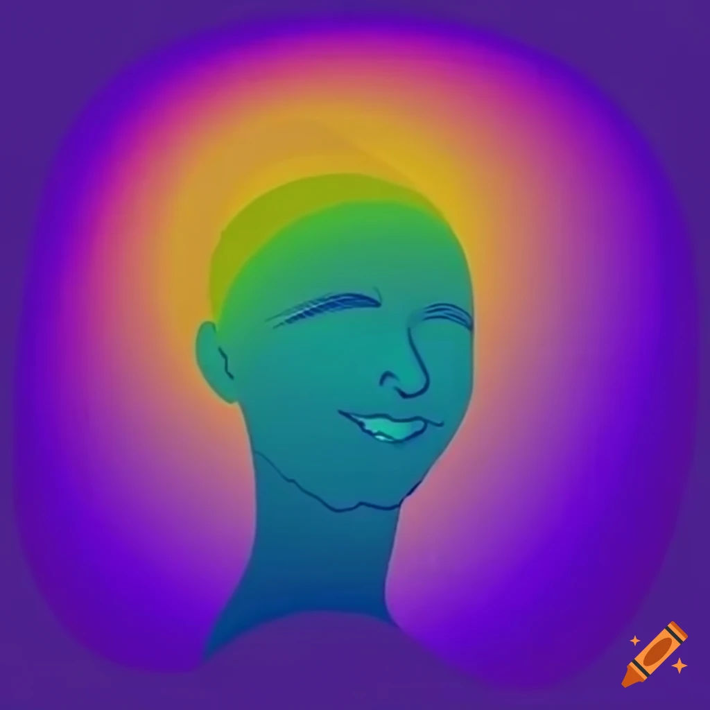 Wallpaper #T2eYC5MBSpphPi3-O9rj470 Abstract Artwork of a Person with a Glowing Aura on Craiyon