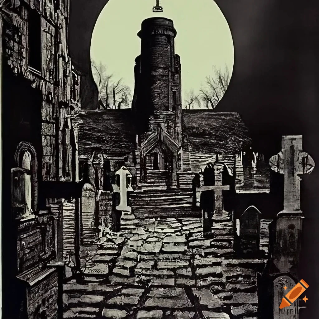 Wallpaper #-vSTOpMBKFX8bn3rTngm219 Pulp Sci Fi Style Graveyard Poster