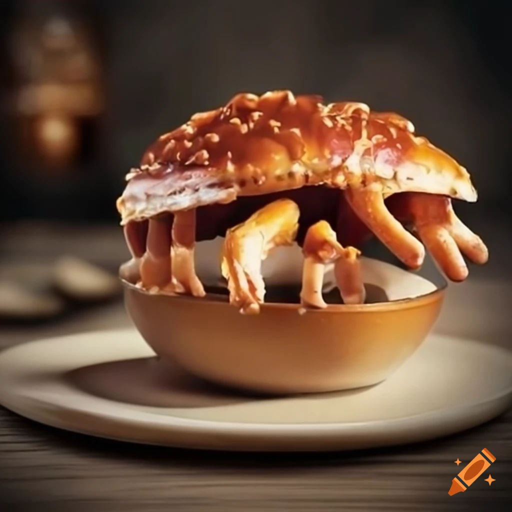 Wallpaper #vmczCZMBSpphPi3-o86c265 Animated Food Crawling Off the Table on Craiyon