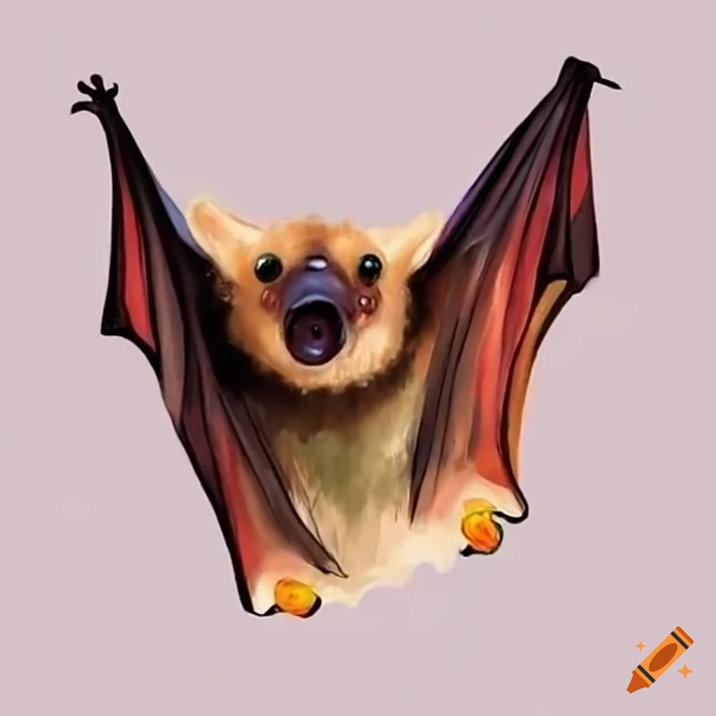 Wallpaper #2mdTDJMBSpphPi3-nt1P310 Cute Baby Fruit Bat Hanging Upside Down on Craiyon