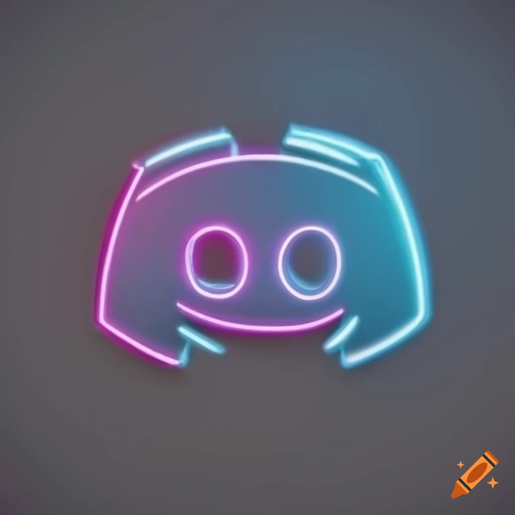 Wallpaper #rGggG5MBSpphPi3-Nh5_141 Neon Discord Icon on a Dark Background on Craiyon