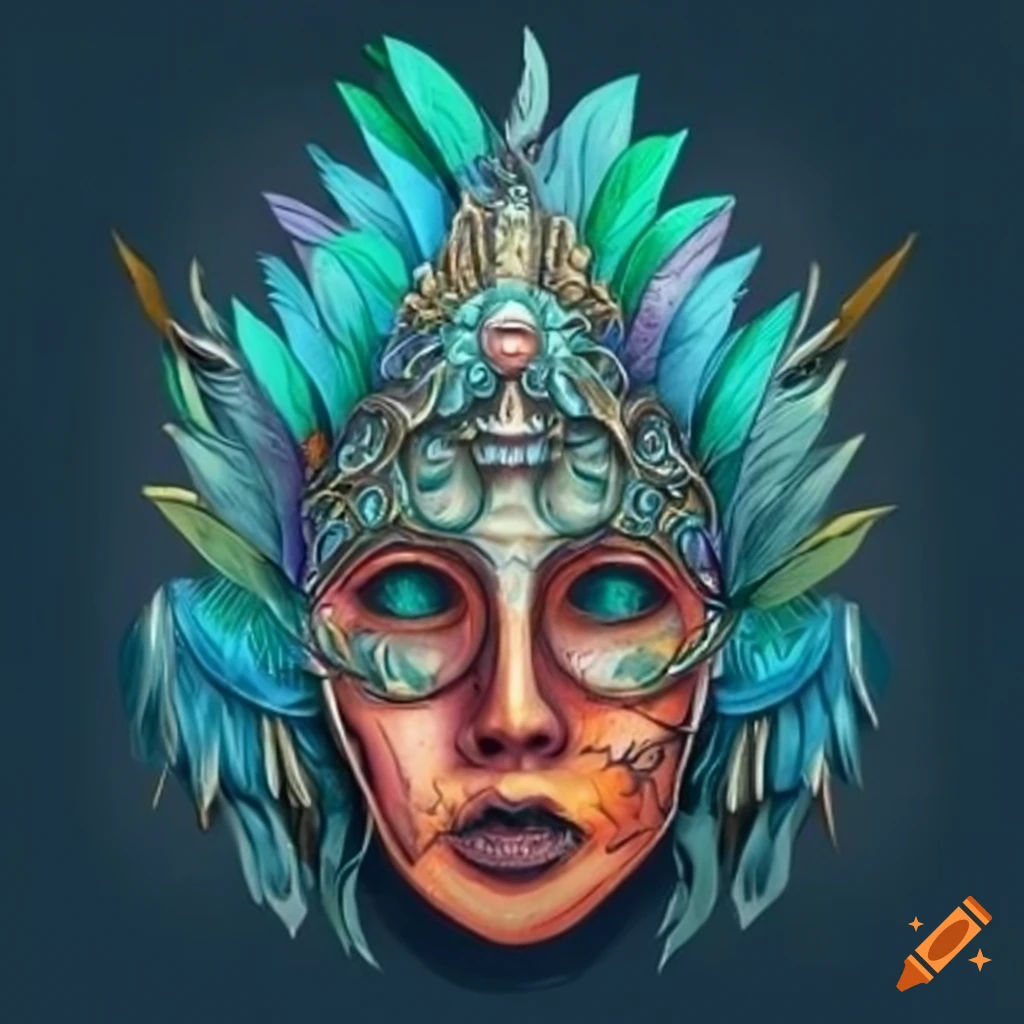 Wallpaper #LW0KapcBycdYOYFTMnFY116 Feathered Relic Mask on Craiyon