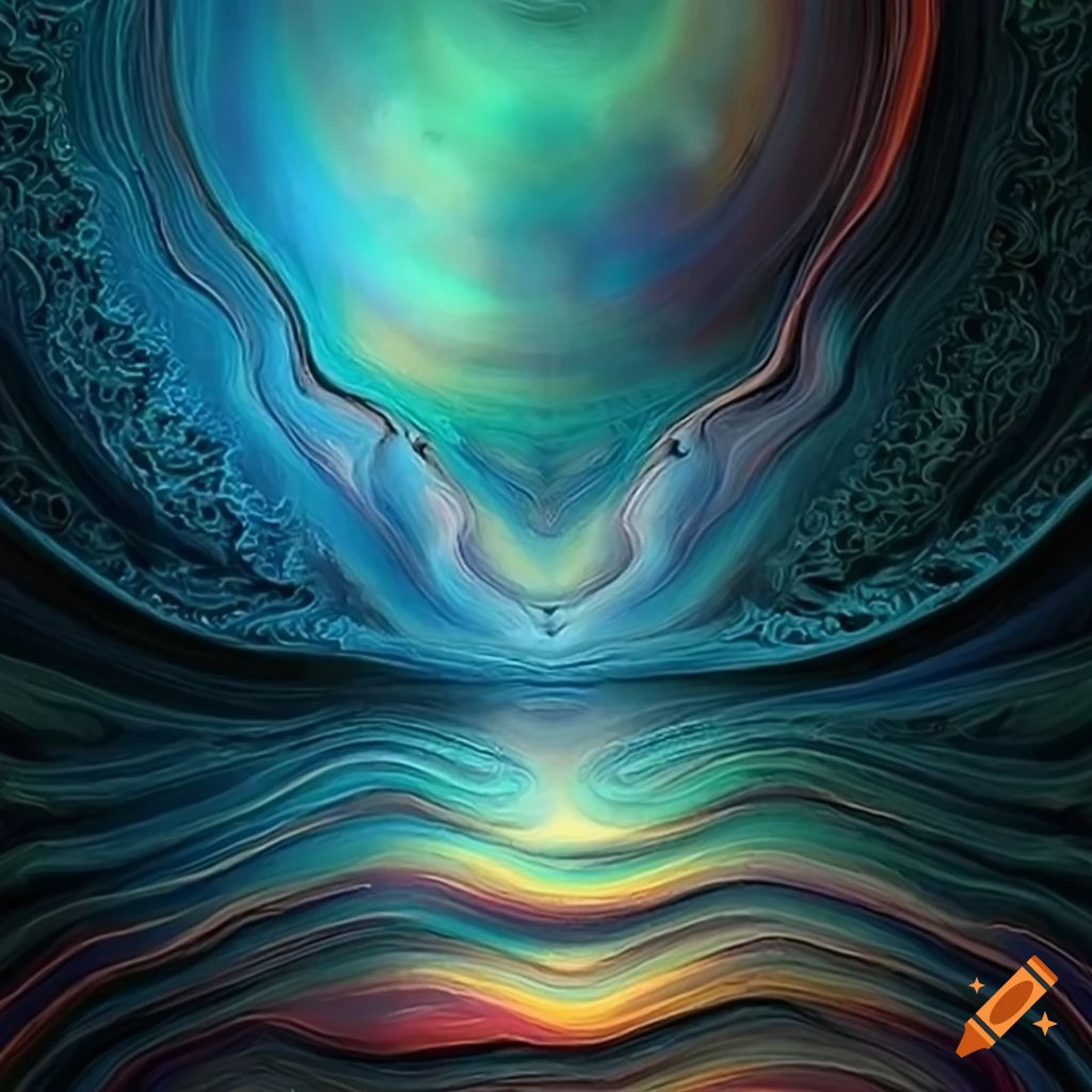 Wallpaper #A7CC0 Abstract Dreams Original Oil Painting Surrealism Handmade Art One