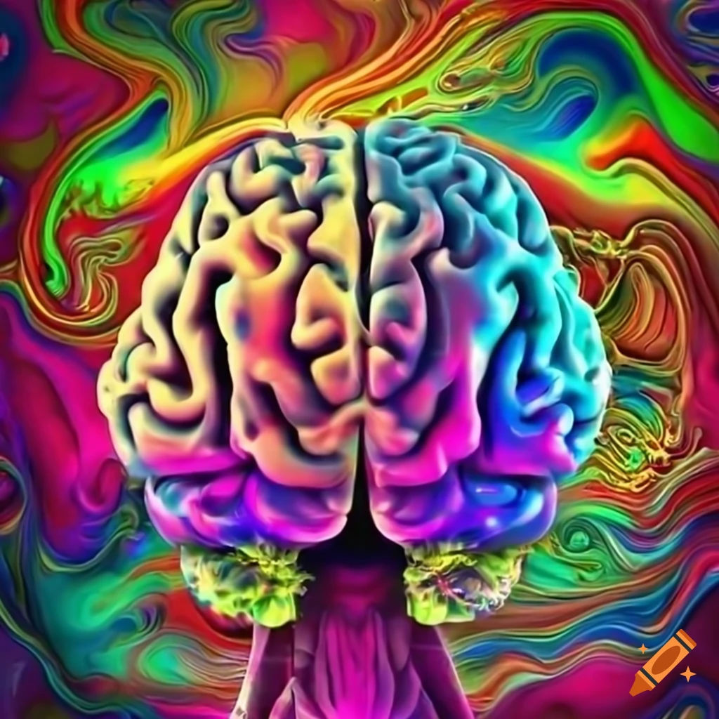 Wallpaper #nmfC55IBSpphPi3-vjm9242 Psychedelic Brain Artwork on Craiyon