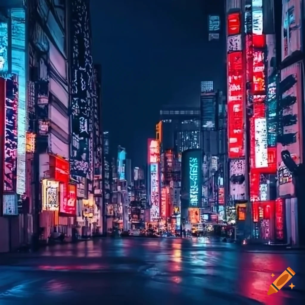 Wallpaper #9m21aZcBycdYOYFTUHDr83 Night View of Tokyo with Coca Cola Neon Lights on Craiyon