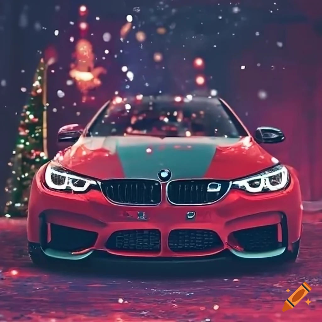 Wallpaper #Bof3MZMBPAdmKxa2D2PR34 BMW M4 Decorated for Christmas on Craiyon