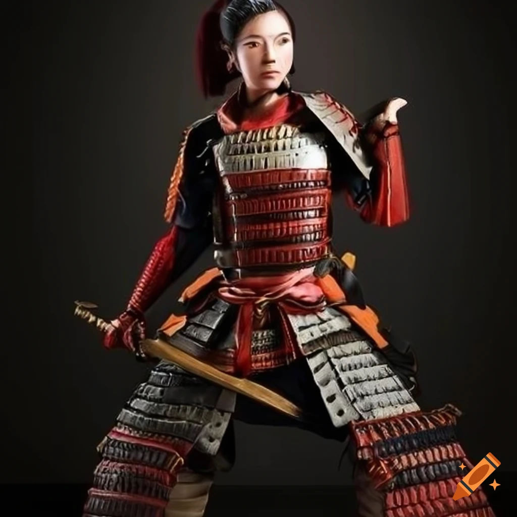 Wallpaper #-F7eMpMBborbLbczul_522 Female Samurai Wearing Leather Armour