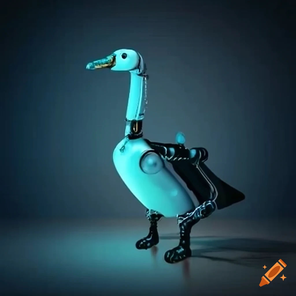 Wallpaper #w2h0G5MBSpphPi3-2R9s429 Cybernetic Robotic Goose on Craiyon