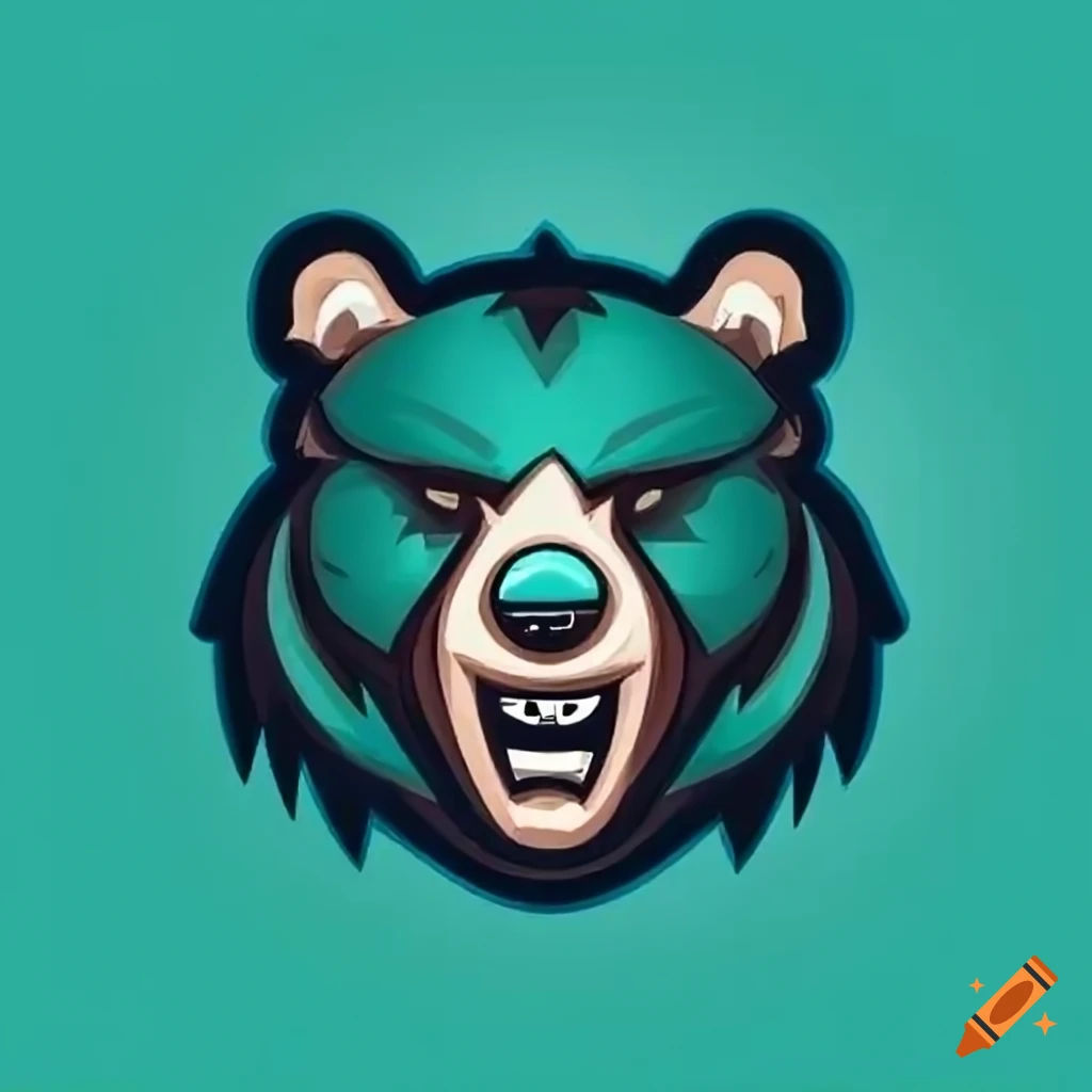 Wallpaper #sUBCMZMBJhL2WPbaZsXV330 Angry Grizzly Bear Mascot Icon Logo on Craiyon