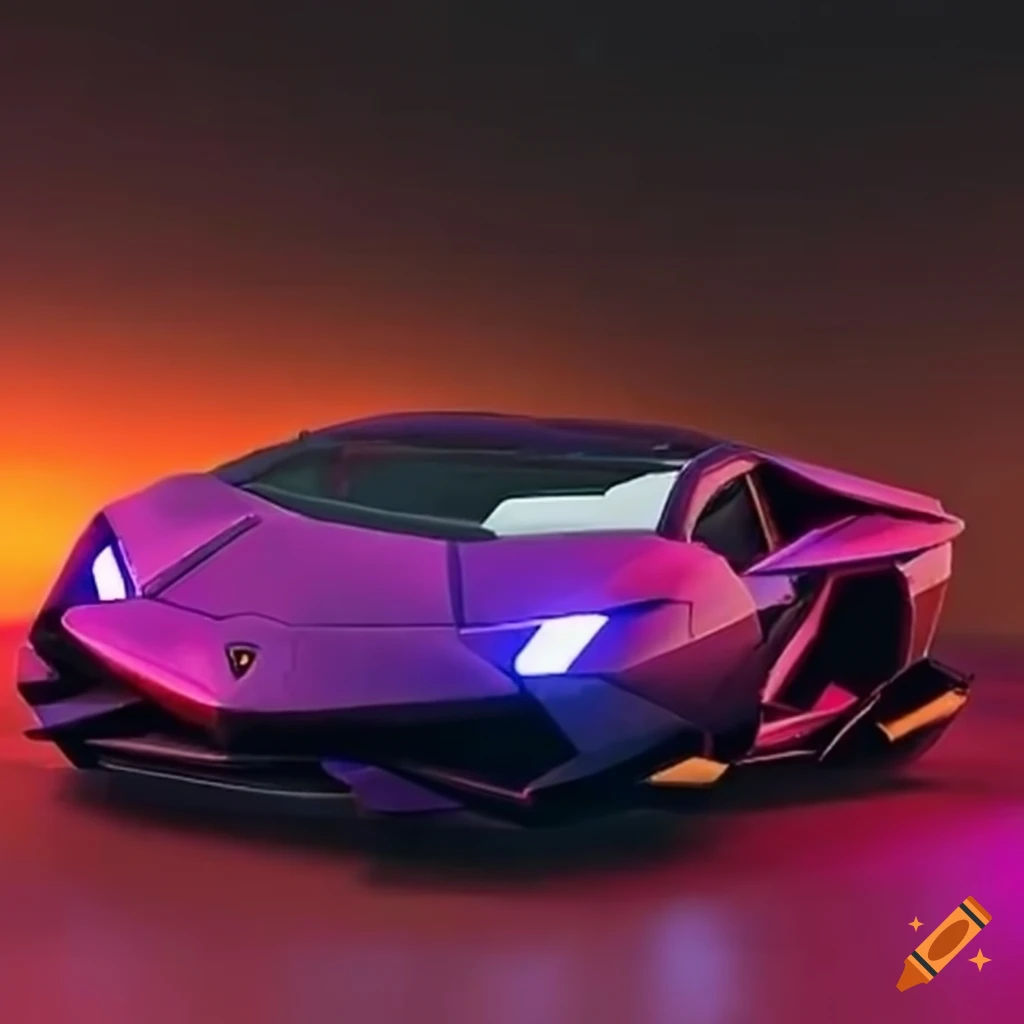 Wallpaper #3XKOMpMBX2lk1u3oCFoV129 Futuristic Lamborghini Hover Car Without Wheels on Craiyon