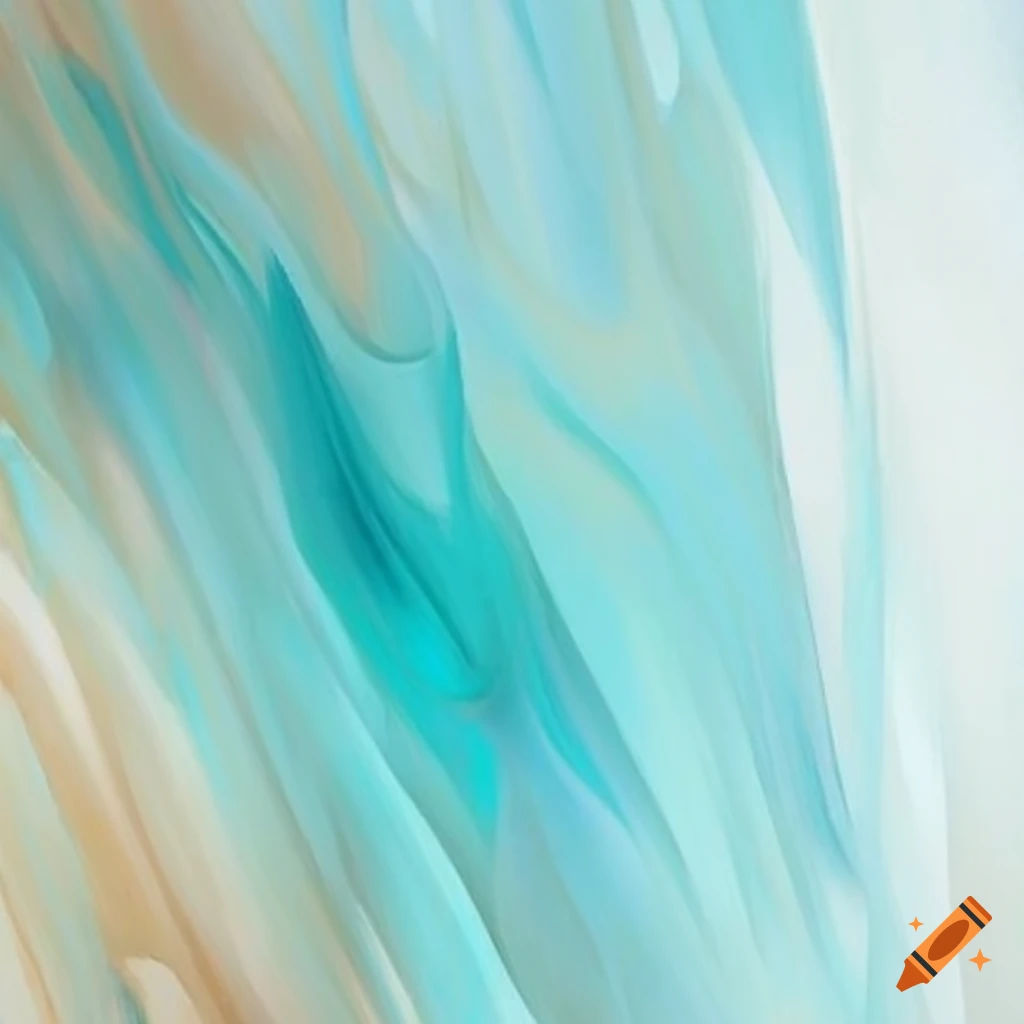 Wallpaper #52dQ-5IBSpphPi3-YpO8386 Abstract Art with Cream White and Tiffany Blue Lines on Craiyon