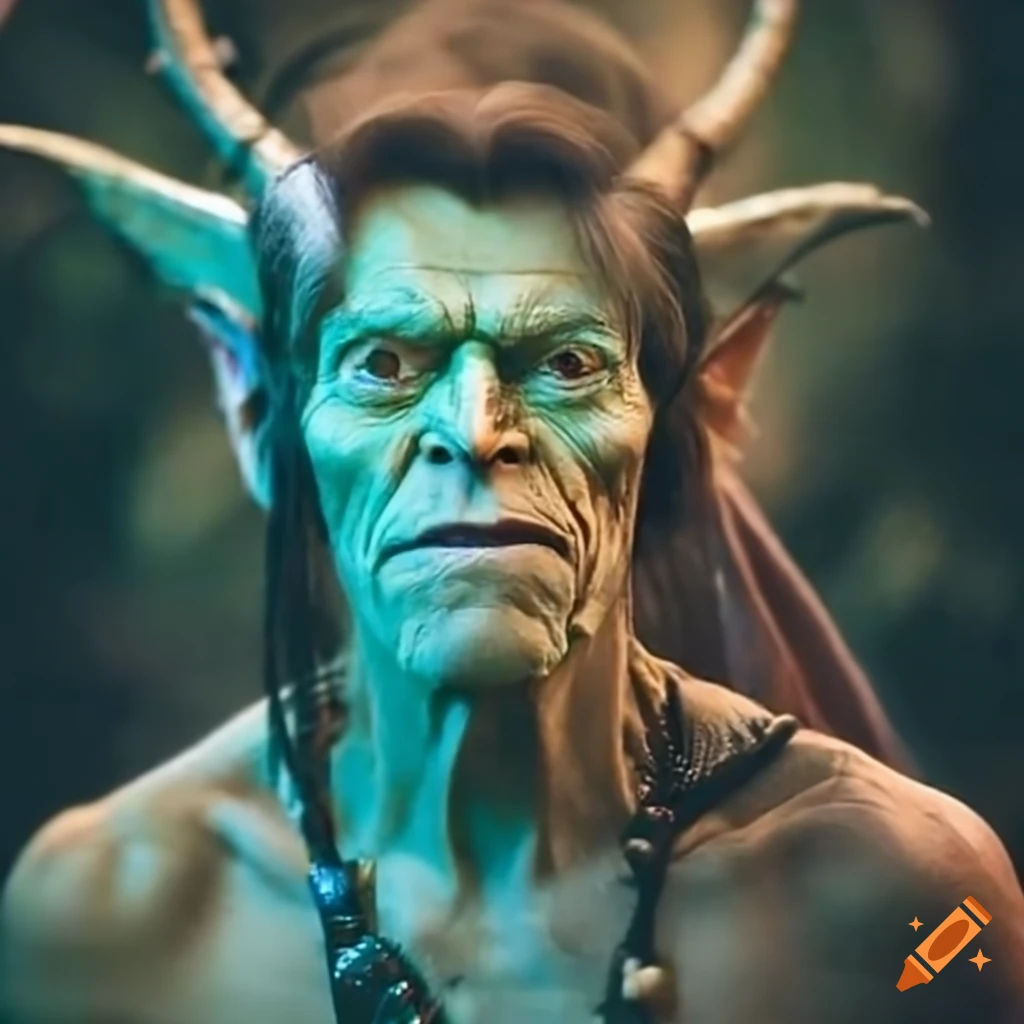 Wallpaper #GkAxMJMBJhL2WPbaVMA6384 Willem Dafoe Portrayed as Goblin Shaman on Craiyon
