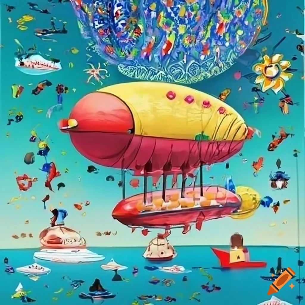 Wallpaper #VCwzSZMB0E1QgA7wjPJt355 Poster for a Blimps Invitation Parade on Craiyon