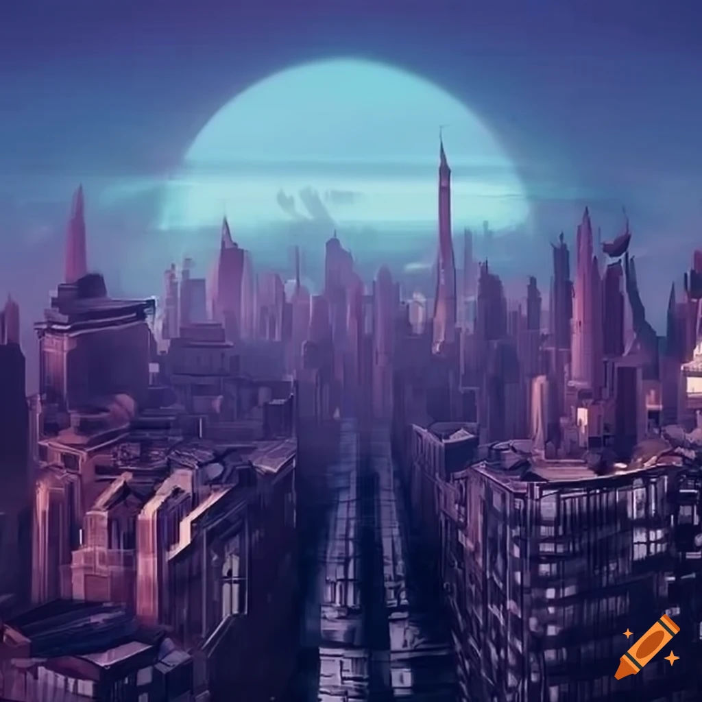 Wallpaper #NWcH9pIBSpphPi3-kYJt270 Futuristic Dystopian Cityscape on Craiyon