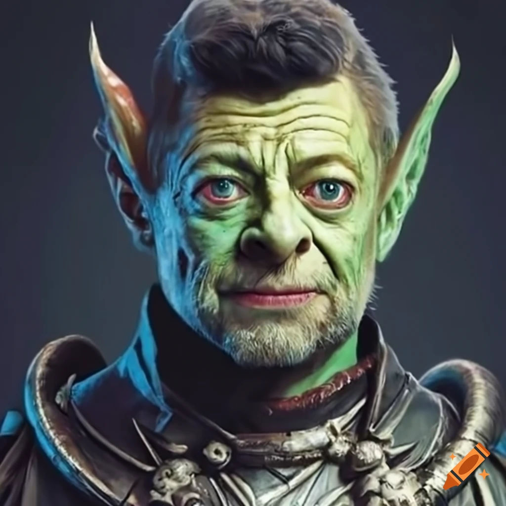 Wallpaper #GkAxMJMBJhL2WPbaVMA6356 Andy Serkis as a Fantasy Goblin King on Craiyon