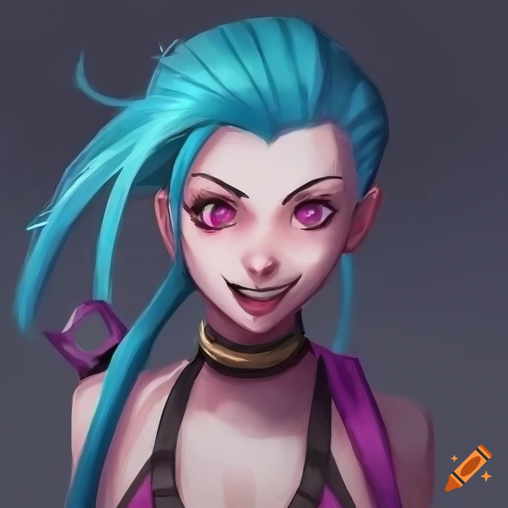 Wallpaper #XmdMB5MBSpphPi3-rMV2209 Jinx League of Legends Fanart on Craiyon