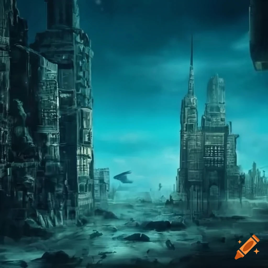 Wallpaper #oJl_P5MBUcASHT6nQswf250 Underwater City Post Apocalyptic